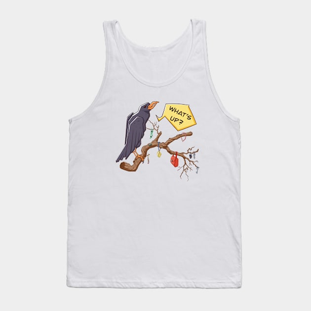 Proud Crow: Master of Trophies Tank Top by Verbinavision